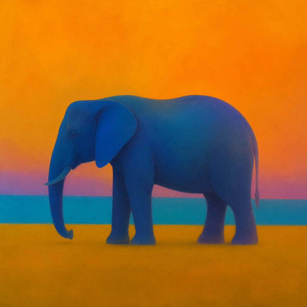 animal standing in natural pose