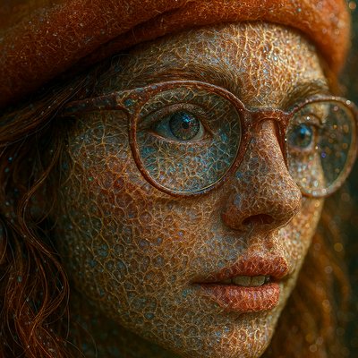 Macro Nature Art Style Transfer Example