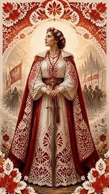 full-length portrait of an elegant figure