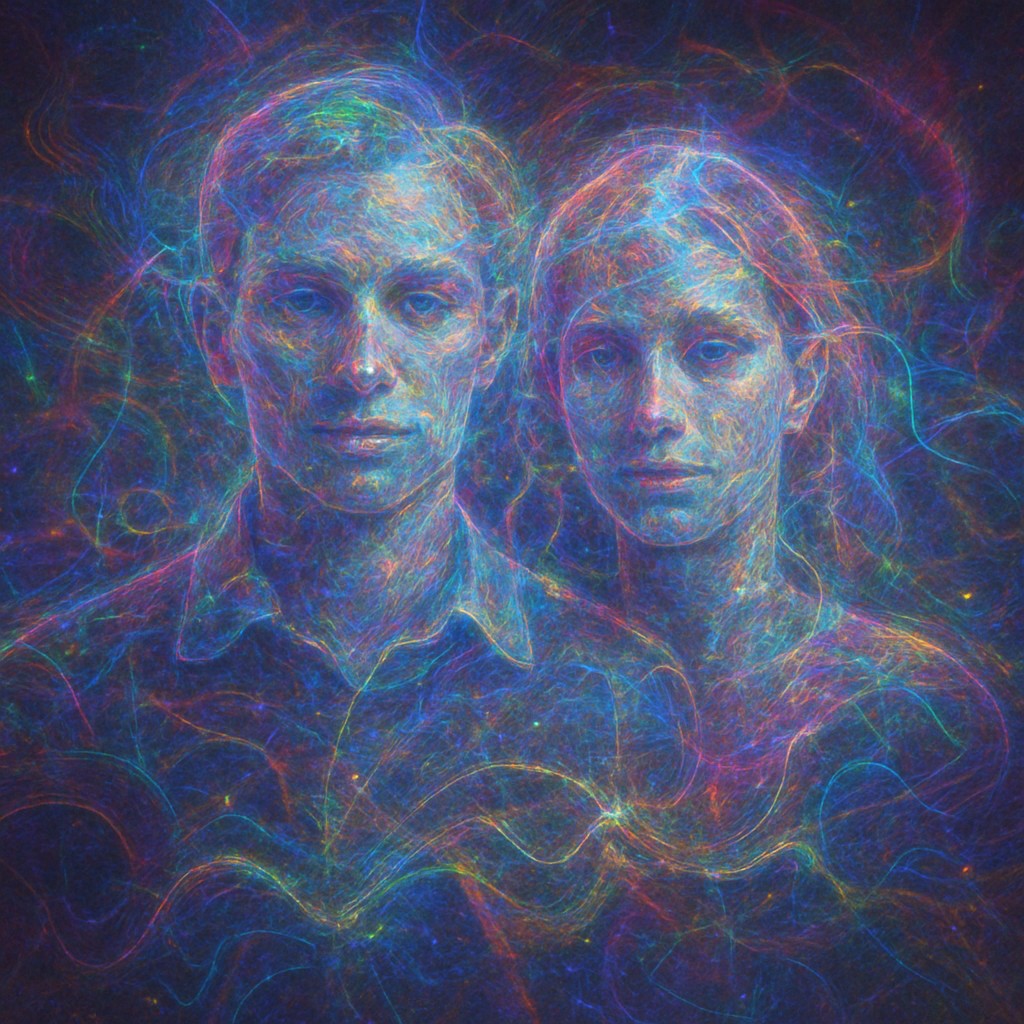 portrait of two people together