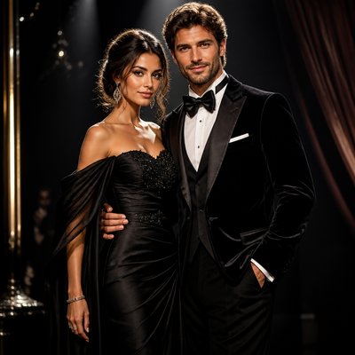 portrait of two people together