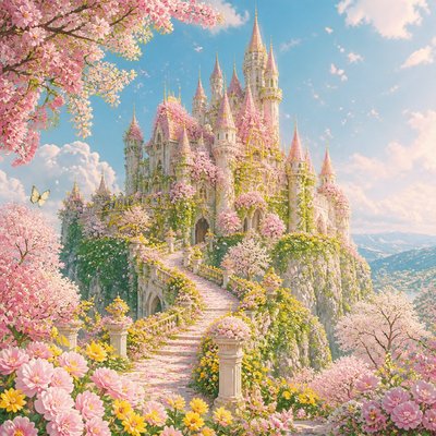 majestic castle on a hilltop