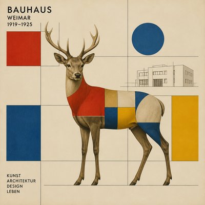 animal standing in natural pose — Weimar Art Style