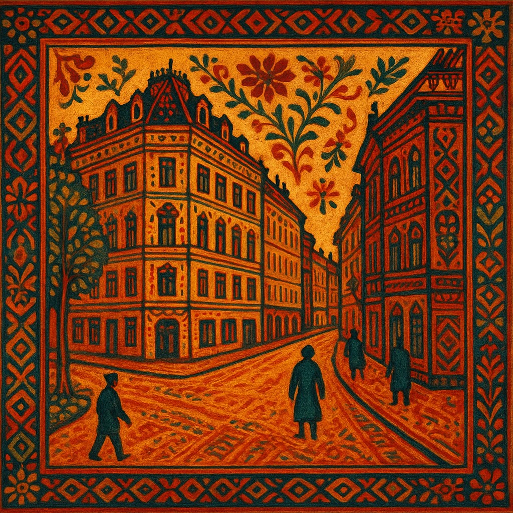 Folk Art Style Style Transfer Example