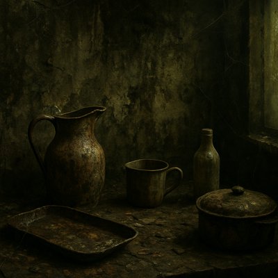 still life with everyday objects