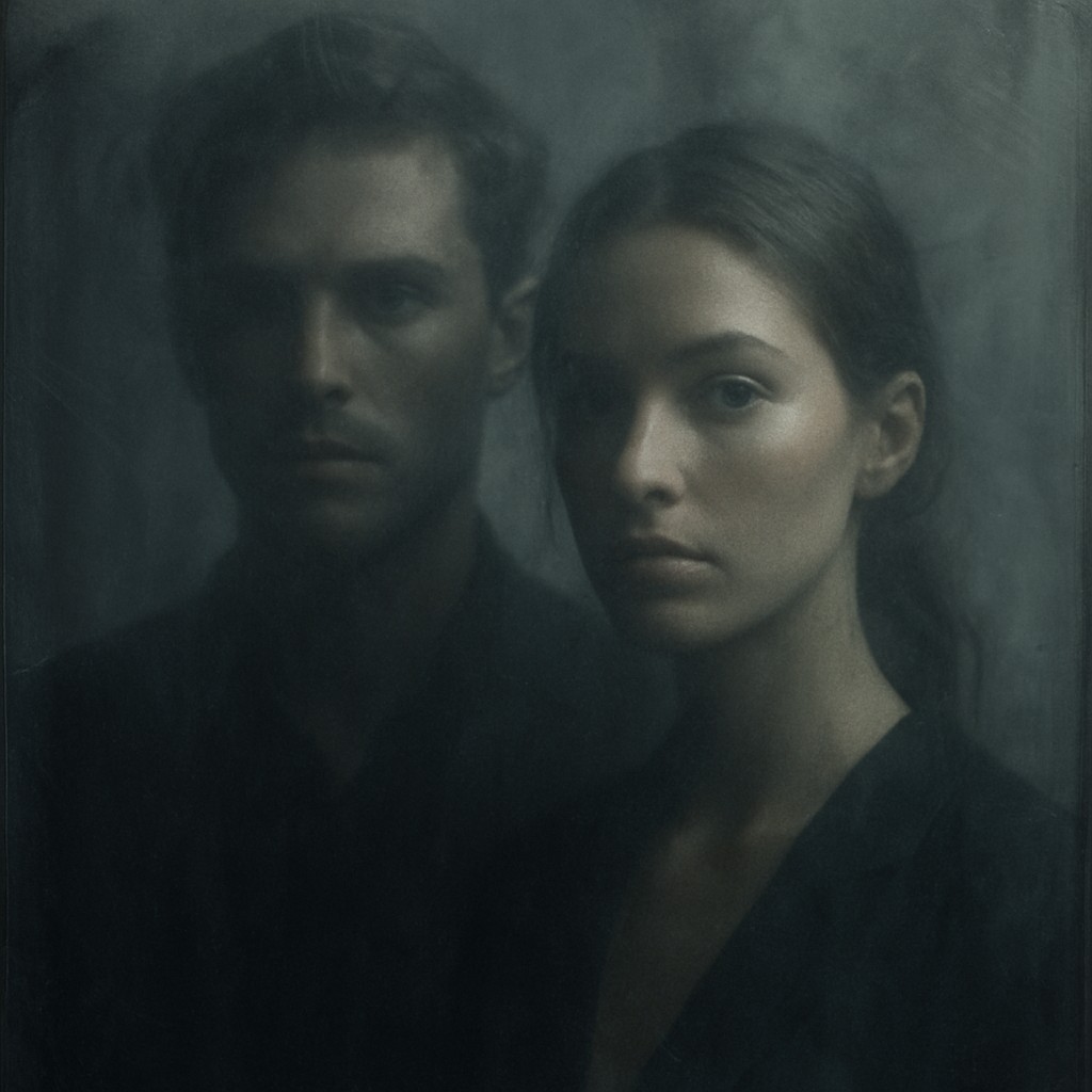 portrait of two people together