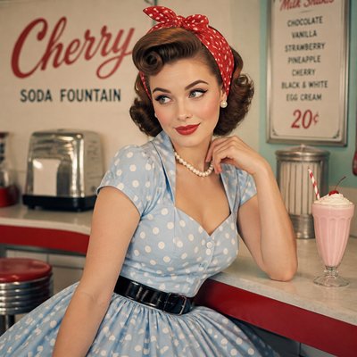Vintage 50s Fashion Style 1