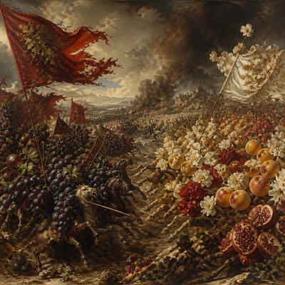 Battle Scene Painting Style 3