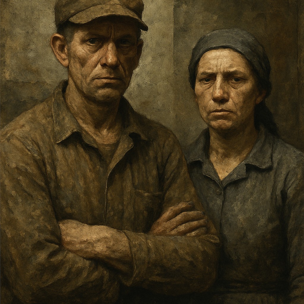 portrait of two people together