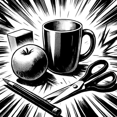 still life with everyday objects