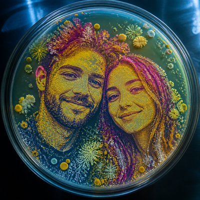 portrait of two people together