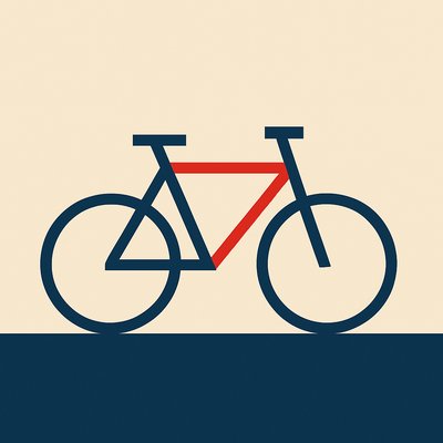 bicyle resting against a wall