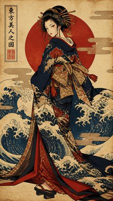full-length portrait of an elegant figure