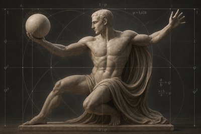 a statue of a man holding a basketball