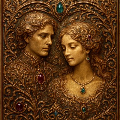 portrait of two people together