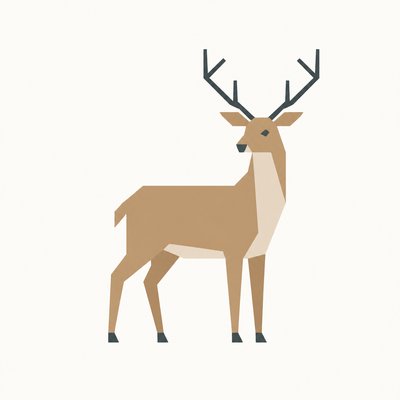 animal standing in natural pose