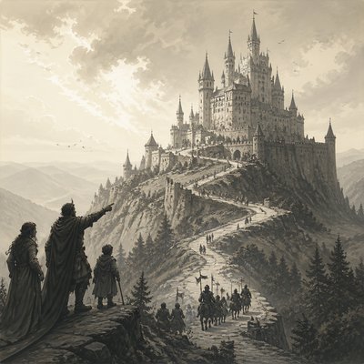 majestic castle on a hilltop