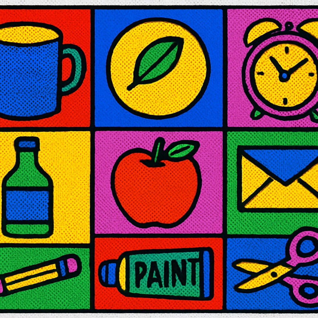 still life with everyday objects