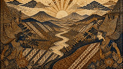 a vast valley with a river winding toward distant mountains at sunrise, no people, no text