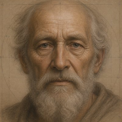 close-up portrait of an elderly person with expressive weathered features
