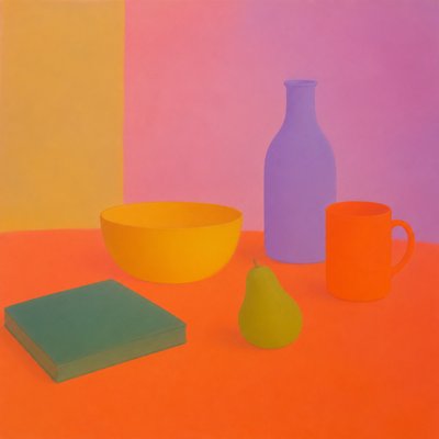 still life with everyday objects