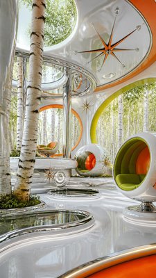 a serene birch forest in soft morning light, no people, no text