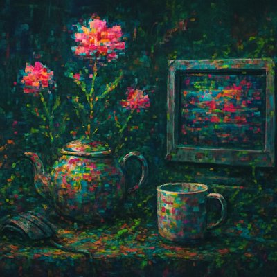 still life with everyday objects