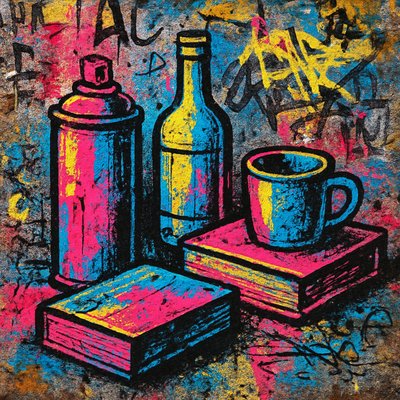 still life with everyday objects