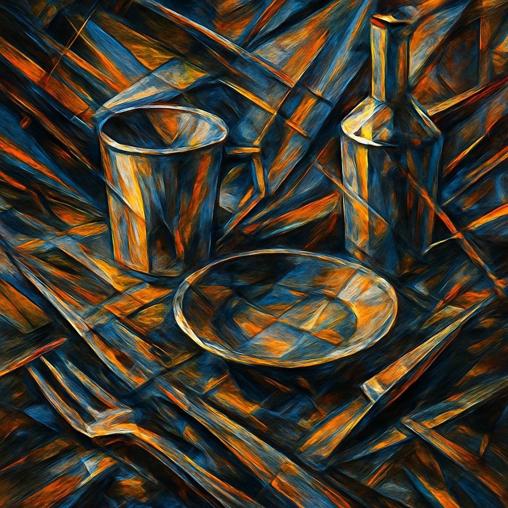 still life with everyday objects