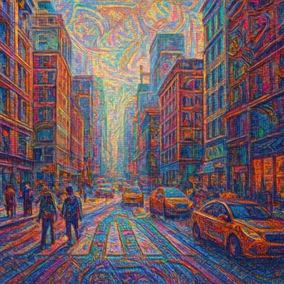 urban street with city activity