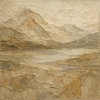 serene landscape with mountains and water