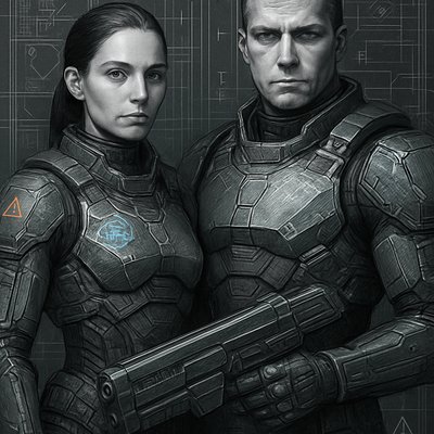 portrait of two people together