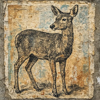 animal standing in natural pose