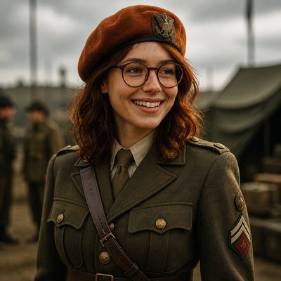 Military-Inspired Fashion Style Transfer Example