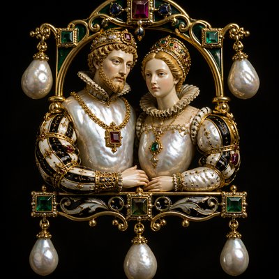 portrait of two people together — Renaissance Jewelry Design