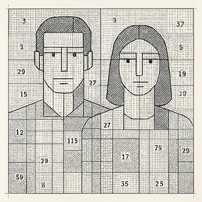 portrait of two people together