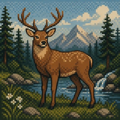 animal standing in natural pose