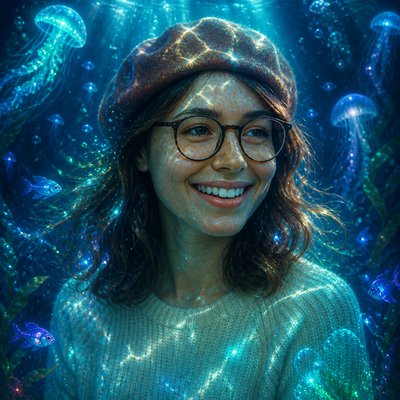 Underwater Fantasy Art Style Transfer Example