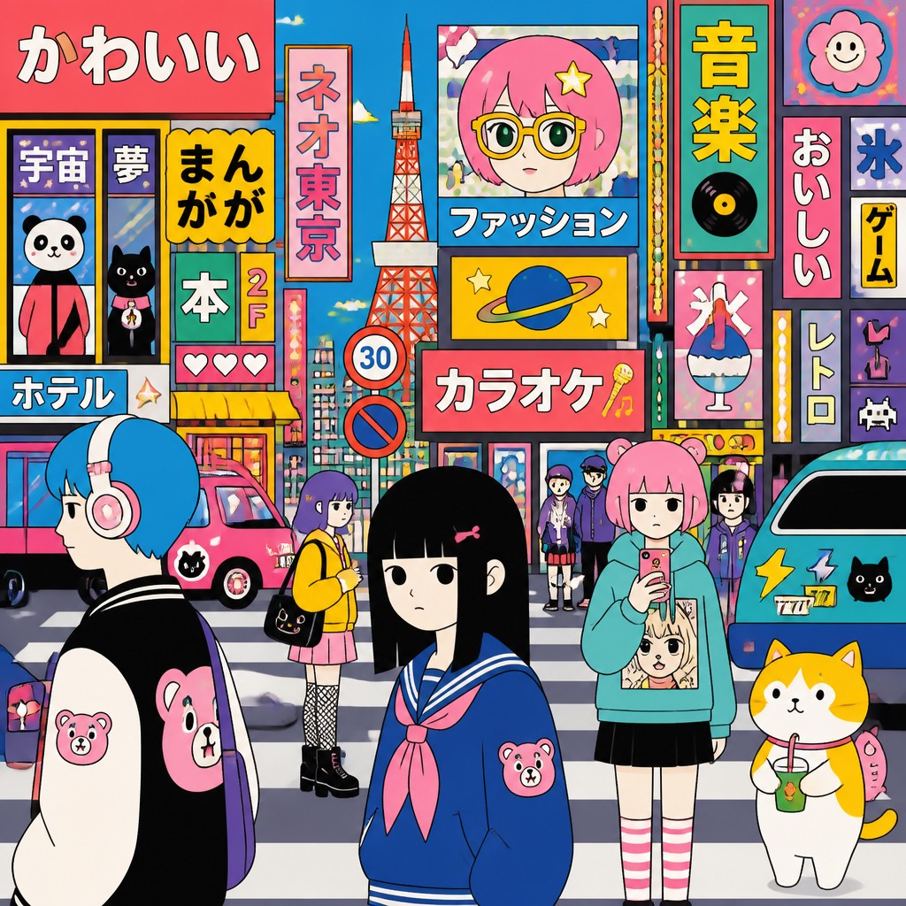 urban street with city activity