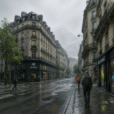 Gorpcore Aesthetic Style Transfer Example