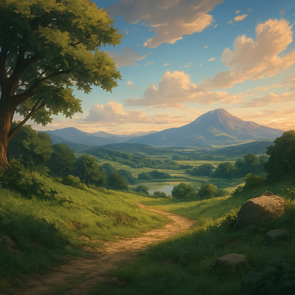 wide landscape with natural scenery