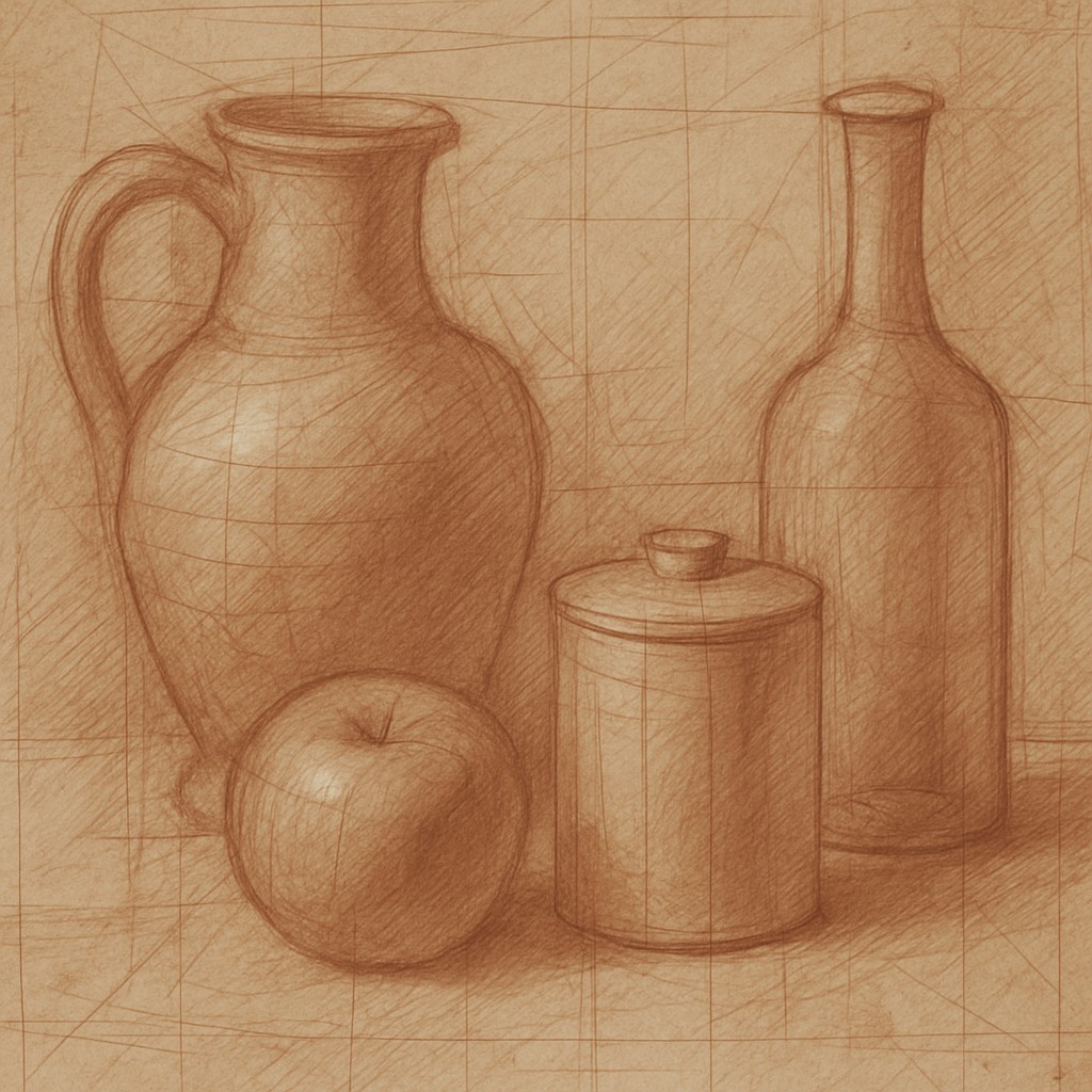 still life with everyday objects
