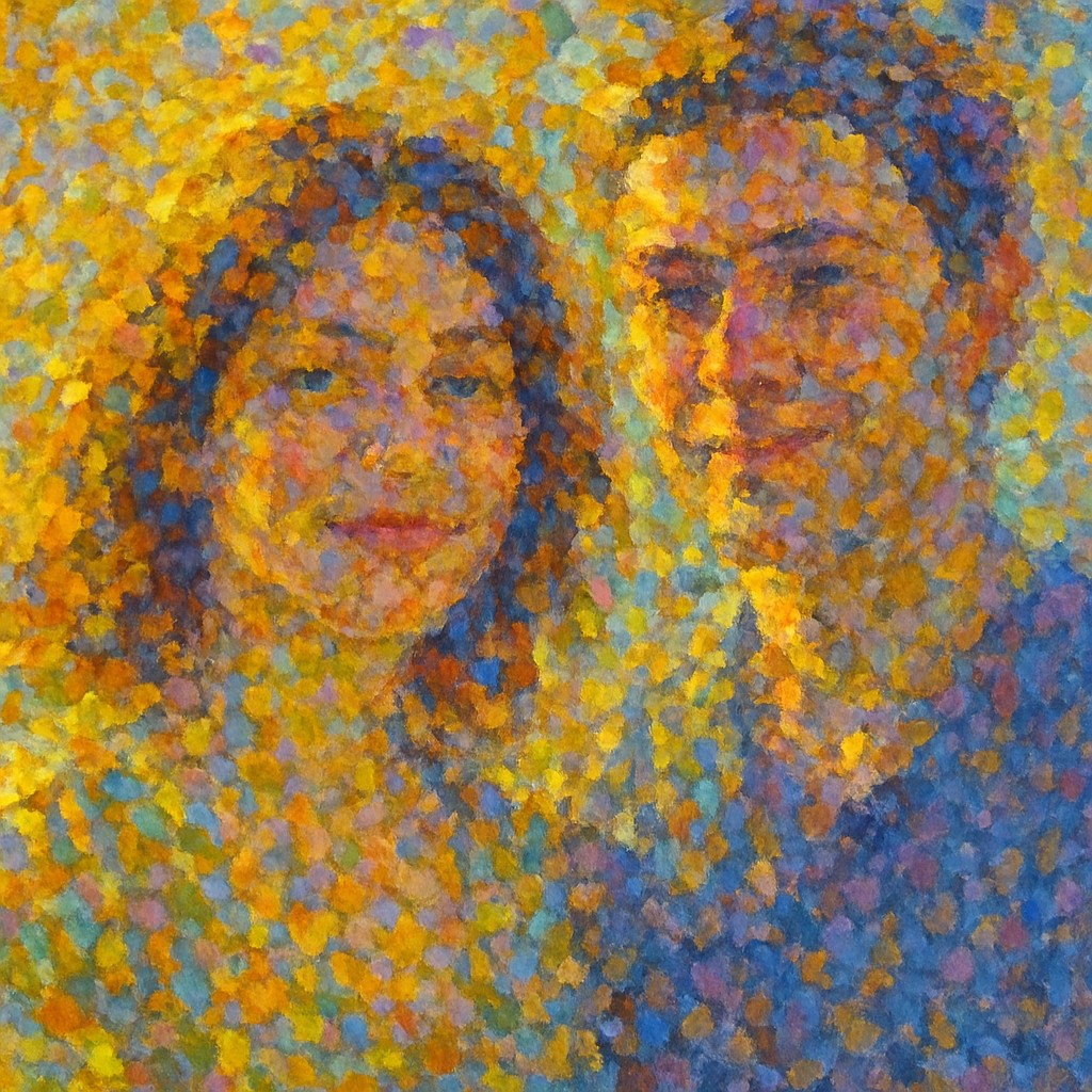 portrait of two people together
