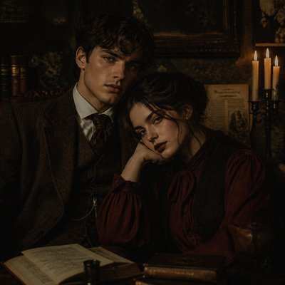 portrait of two people together