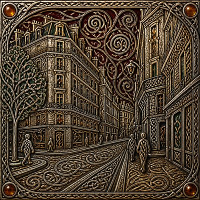 Celtic Jewelry Design Style Transfer Example