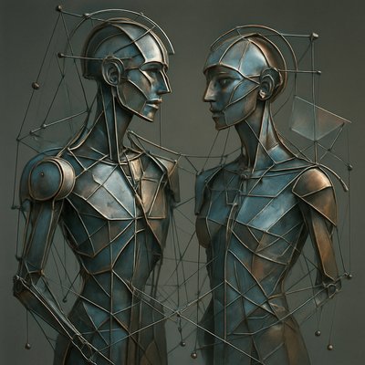 portrait of two people together
