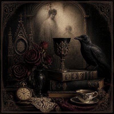 still life with everyday objects — Victorian Gothic Art