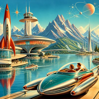 Retro Futurism Sci-Fi Art 2