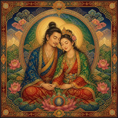 portrait of two people together