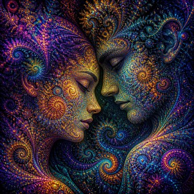 portrait of two people together